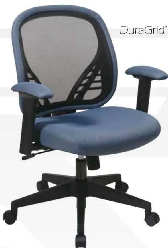 Space DuraGrid 819-73N8WF - DuraGrid® Back and Blue Mist Mesh Seat Manager's Chair - 1