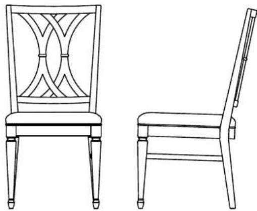 Hooker 5183-75400 - Item: 5183-75310 Splat Back Side Chair - 1