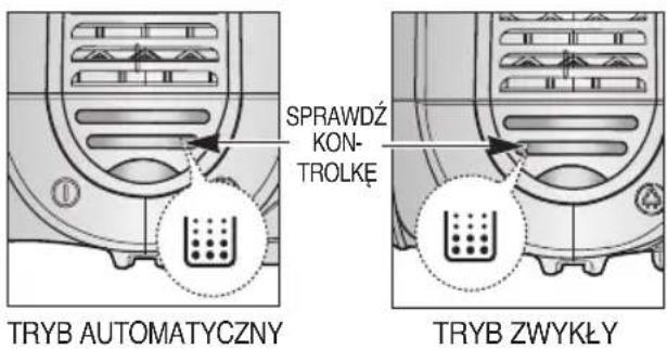SPRAWDŹ KON- TROLKĘ TRYB AUTOMATYCZNY TRYB ZWYKŁY