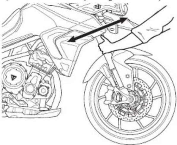 TRIUMPH Tiger 900 Rally Pro - Sprawdzenie łożyska główki ramy - 1