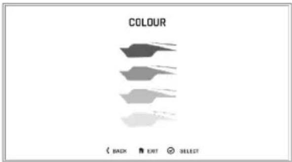 COLOUR BACK EXIT SELECT