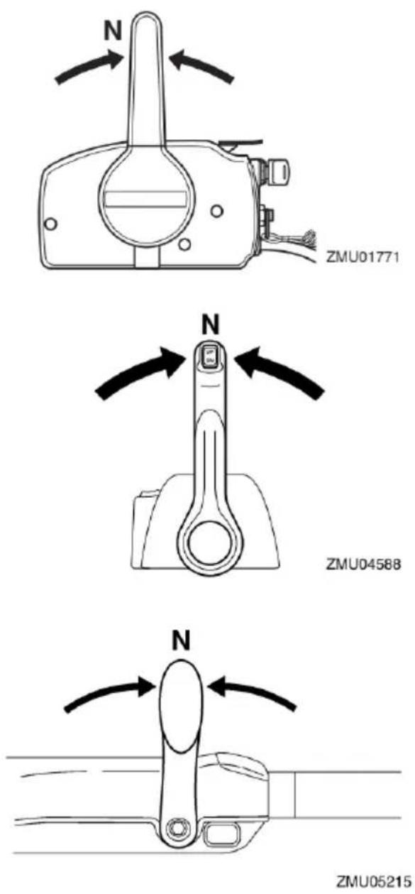 YAMAHA F130 (2020) - Procedura dla modeli z zespołem trymowania i pochylania silnika - 1