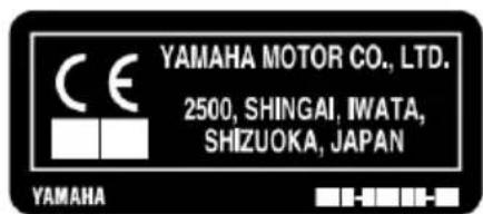 YAMAHA F130 (2020) - Znak CE - 2