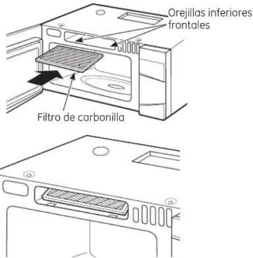 GE JVM1950DRCC - C5 CÓMO INSTALAR EL FILTRO DE CARBONILLA - 2