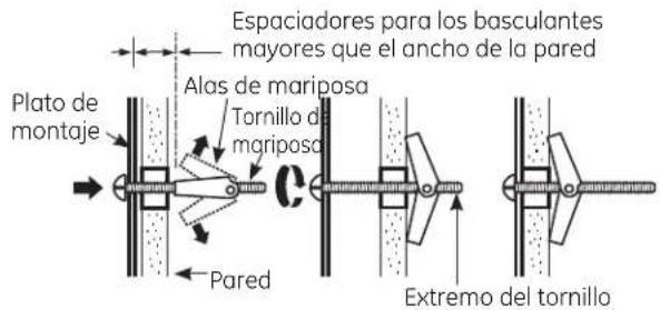 GE JVM1950DRCC - B2 CÓMO ADHERIR EL PLATO DE MONTAJE A LA PARED - 2