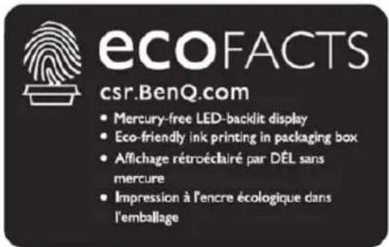 BENQ RE8601 - BenQ ecoFACTS - 1