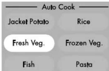 Auto Cook Jacket Potato Rice Fresh Veg.Frozen Veg. Fish Pasta