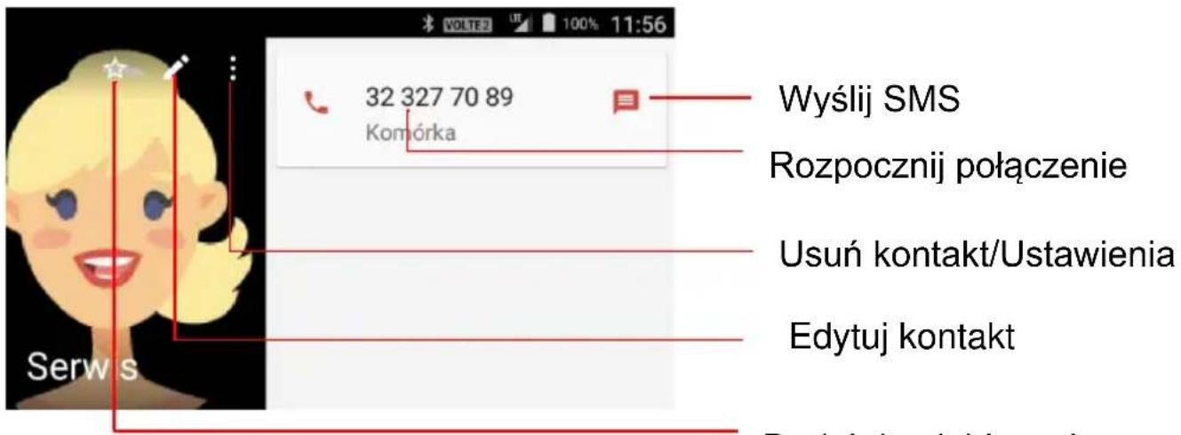 32 327 70 89 Komórka Wyślij SMS Rozpocznij połączenie Usuń kontakt/Ustawienia Edytuj kontakt