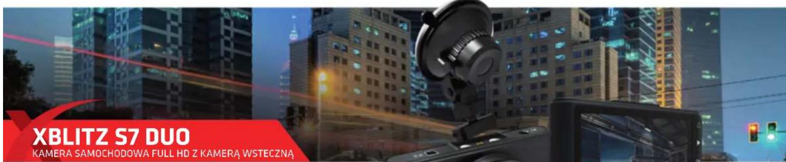 XBLITZ S7 DUO KAMERA SAMOCHODOWA FULL HD Z KAMERA WSTECZNA