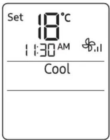 Set 18°C 11:30 AM Cool
