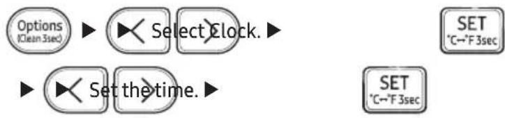 SAMSUNG AR12BXFZCWKXEE - Setting the Current time - 1