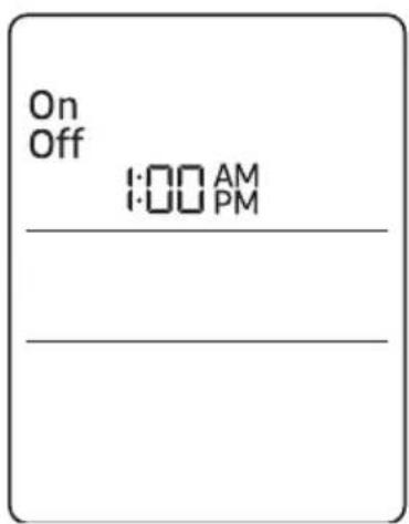 On Off 1:00 AM 1:00 PM