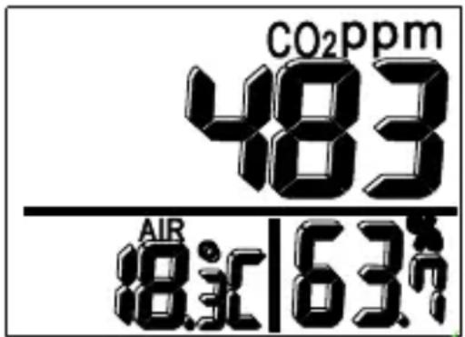 CO2ppm 483 AIR 18.0C/63.7