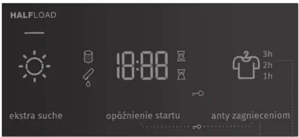 HALFLOAD - 18:00 3h 2h 1h ekstra suche opóźnienie startu anty zagnieceniom