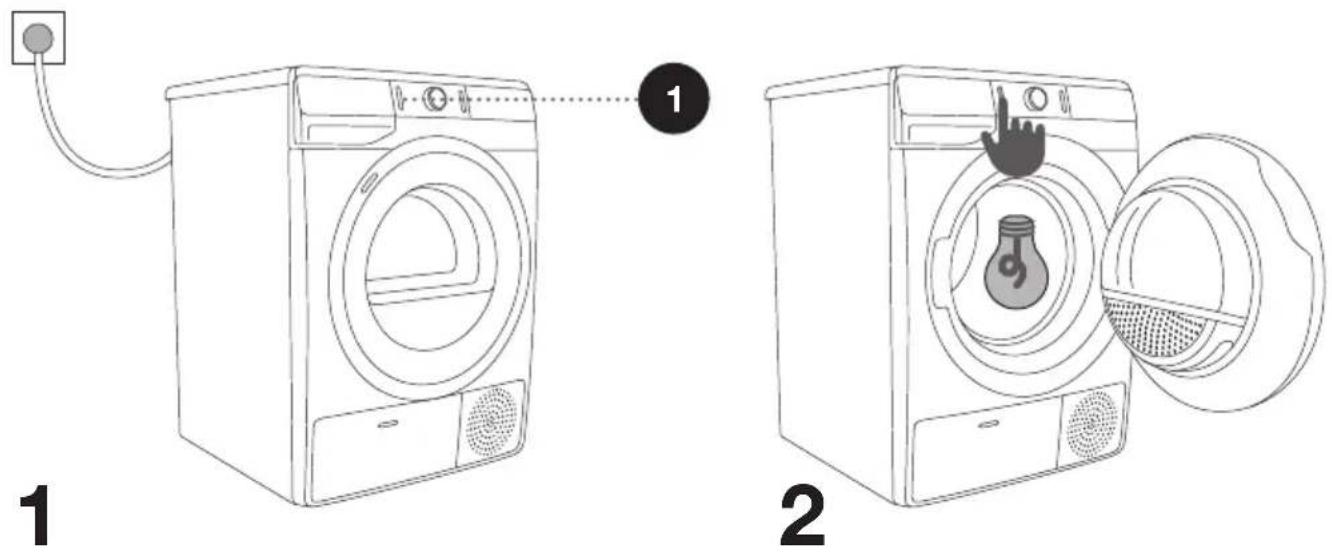 HISENSE MHD830 - WŁĄCZANIE SUSZARKI - 1