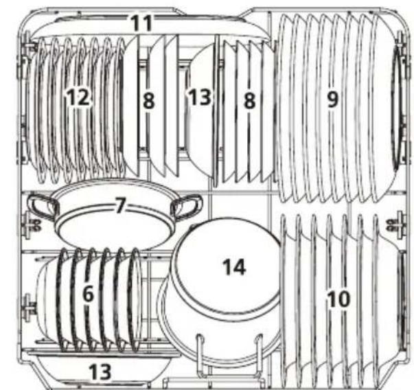 TOSHIBA DW-15F3EE(BS)-PL - Ładowanie dolnego kosza - 1