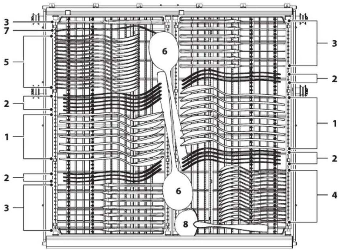 TOSHIBA DW-15F3EE(BS)-PL - Ładowanie stojaka na sztućce - 1