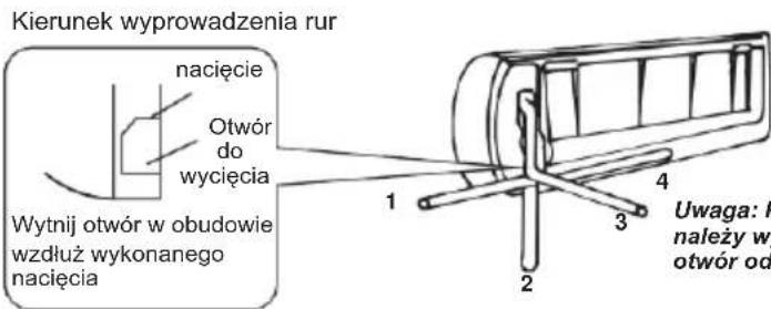 GORENJE AST-18UW4RXATE00A - Podłączenie rur do jednostki wewnętrznej - 1