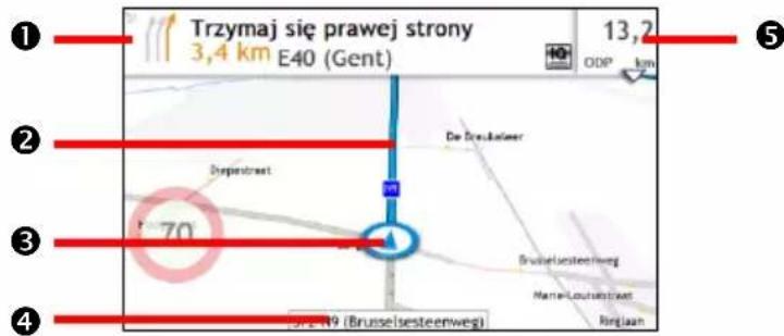 Trzymaj się prawej strony 3,4 km E40 (Gent) 13,2 ODP km De Dyejstreet Dyejstreet 70 Brusselsesteenweg Name-Loujslestreet Roglaan SWE 49 (Brusselsesteenweg)