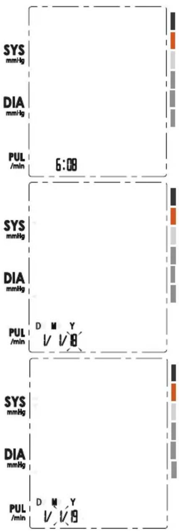 Optimum HZ-8568 - Ustawienie daty, godziny, parametrów pomiaru - 1