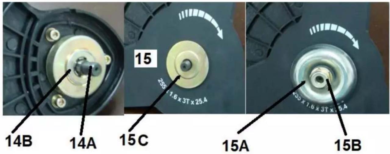 14B 14A 15 25 x 1.6 x 3T x 25.4 15C 15A 15B