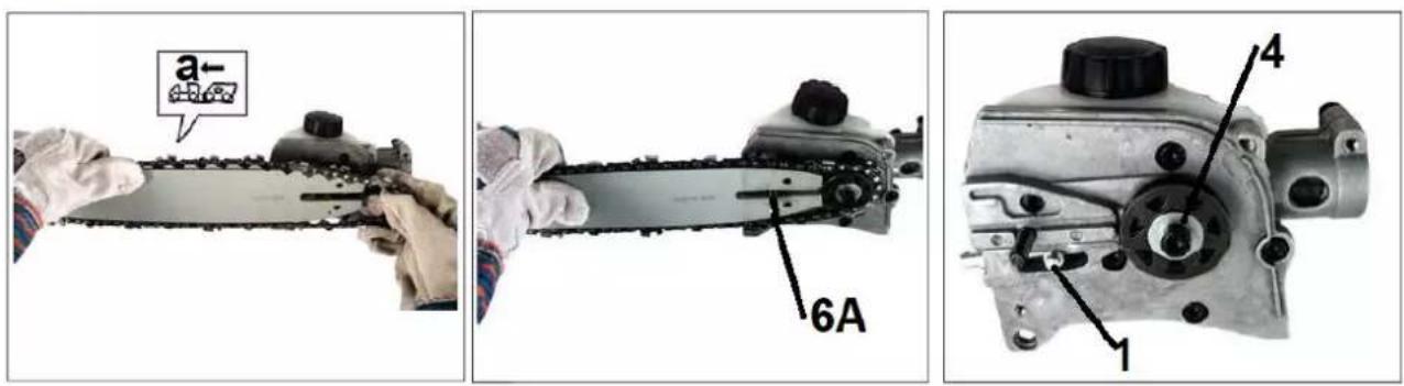 Handy SKS430-4W1 - Montaż prowadnicy i łańcucha - 4