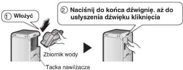 DAIKIN MCK55W - Włóż zbiornik wody do urządzenia. - 1