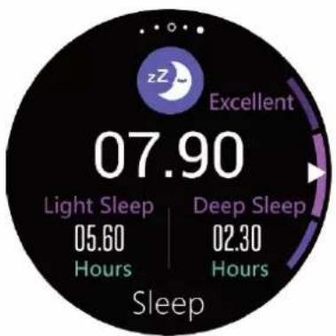 Excellent 07.90 Light Sleep | Deep Sleep 05.60 | 02.30 Hours Hours Sleep