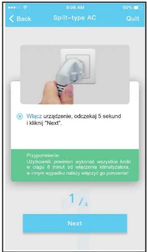 COMFEE CSAFBU-18HRDNXD0-W COX133-18HFN8D0 - ■ Konfiguracja sieciowa z urządzeniem Android - 2