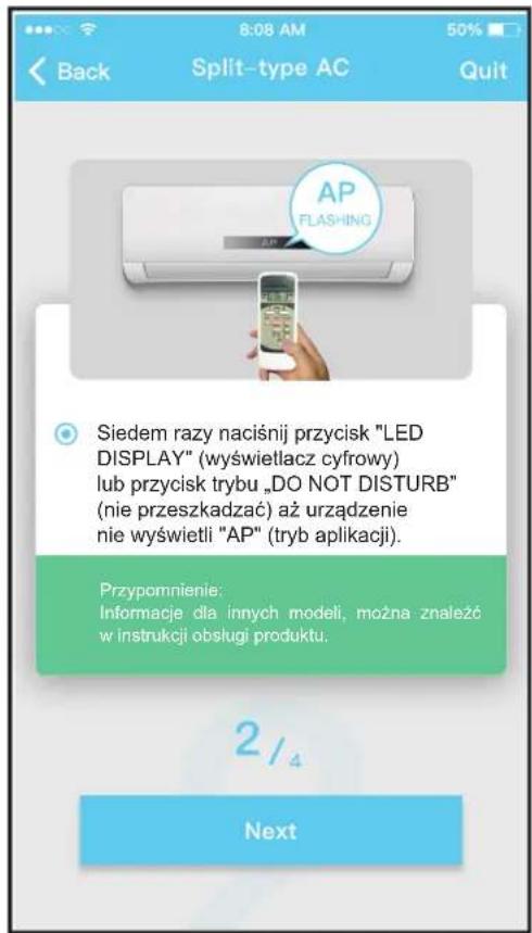 COMFEE CSAFBU-18HRDNXD0-W COX133-18HFN8D0 - ■ Konfiguracja sieciowa z urządzeniem Android - 3