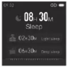 08:30 08 H 30 M Sleep 02+30M Light sleep 06+30M Deep sleep