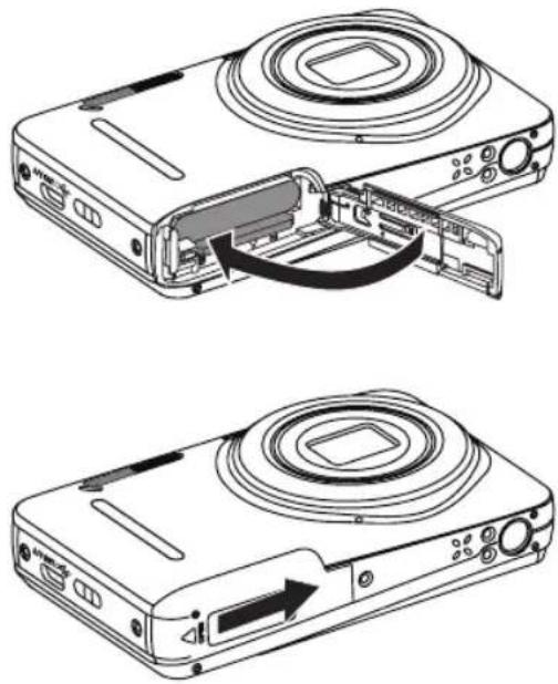 KODAK PixPro X53 - Włożenie akumulatora i karty pamięci - 6