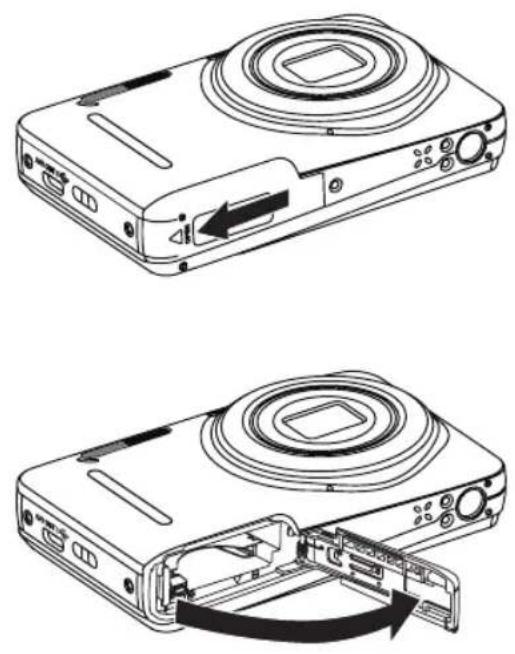 KODAK PixPro X53 - Włożenie akumulatora i karty pamięci - 1