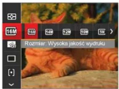 16M 16M 14M 12M 10M 5M > Rozmiar Wysoka jakość wydruku