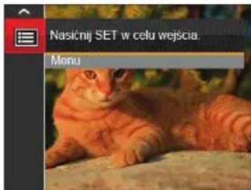 Nasićnij SET w celu wejścia. Menu