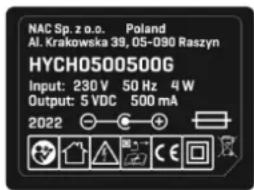 NAC TA72H-JN - Inne oznaczenia na maszynie - 2