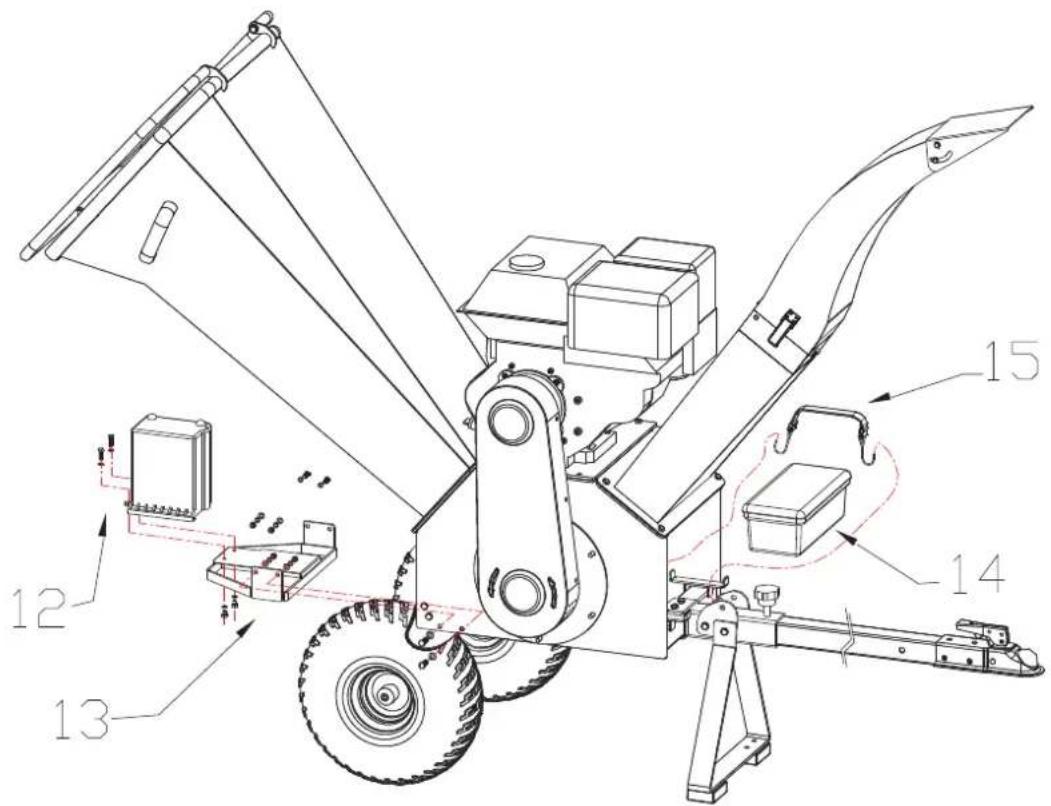 Greenso GBK-150BS XR2100 - Instalacja akumulatora i zestawu narzędzi - 1