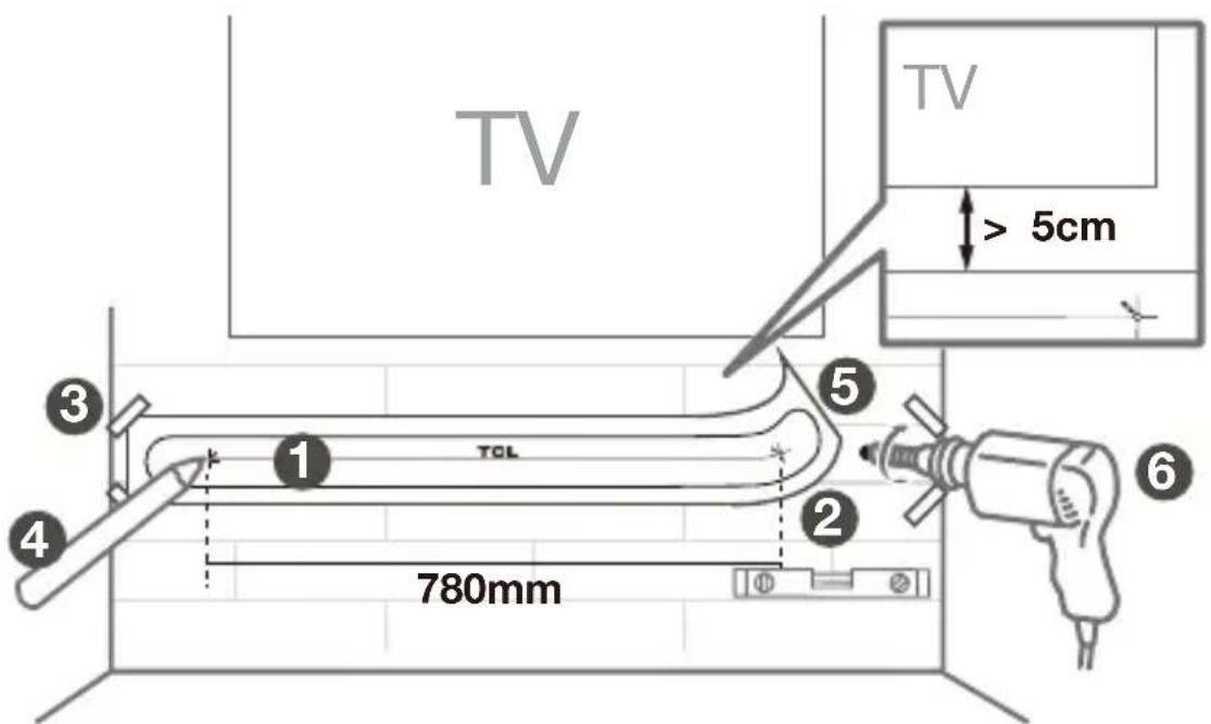 TCL 8212 - Zamontuj swój Sound Bar na ścianie - 2