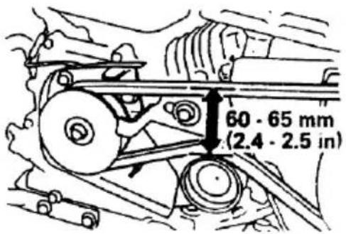 60 - 65 mm (2.4 - 2.5 in)
