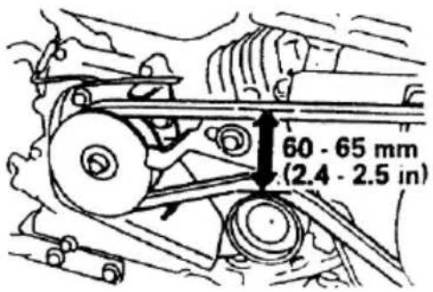 60 - 65 mm (2.4 - 2.5 in)