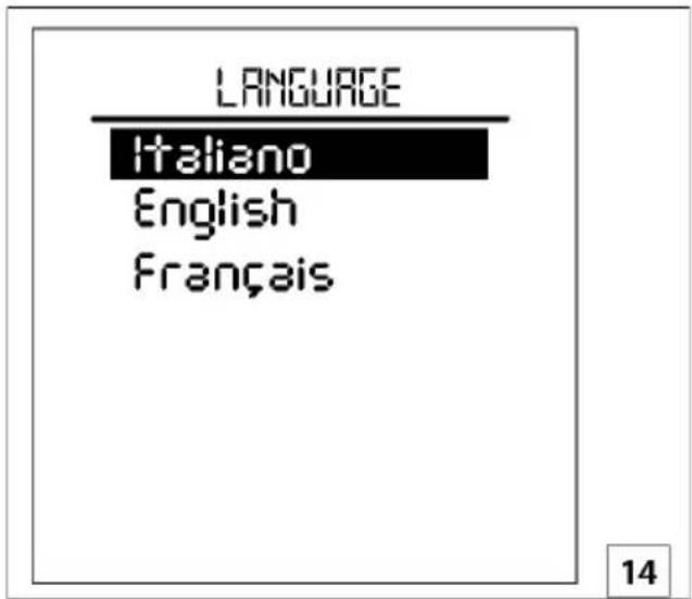 LANGUAGE Italiano English Français