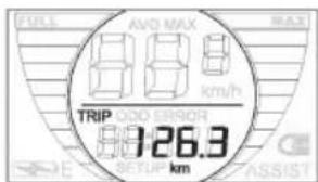 FULL AVG MAX MAX 800 km/h TRIP 126.3 SETUP KM