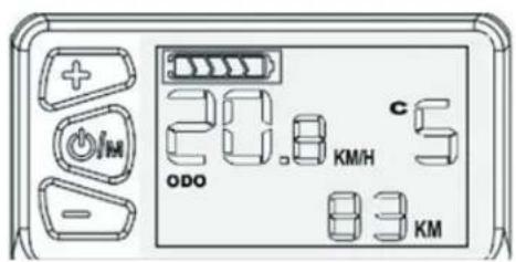 + O/M 20.8 KM/H ODO C 5 83 KM