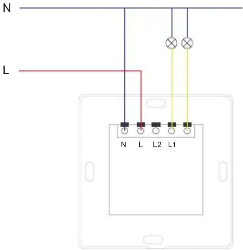 MaxCom SHLS121W - Conexiune cablu de alimentare: - 1