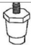 Fetco 2141XTS E214173 - 1) Select leg height and attach for either 3 Liter / 1 Gallon dispensing - 1