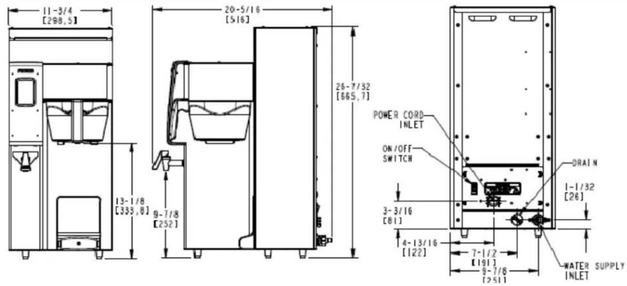 Fetco 2141XTS E214173 - Temperature, as set by factory: - 1