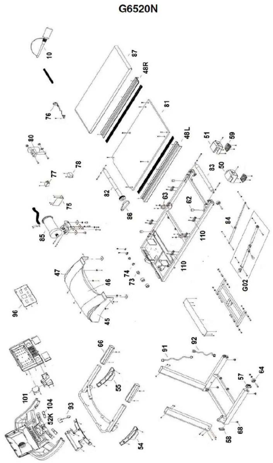G6520N 10 87 48R 80 76 76 77 78 81 48L 51 59 85 75 82 86 63 62 50 47 46 74 73 110 110 84 G02 96 91 92 93 66 55 54 101 52K 104 57 64 58 68