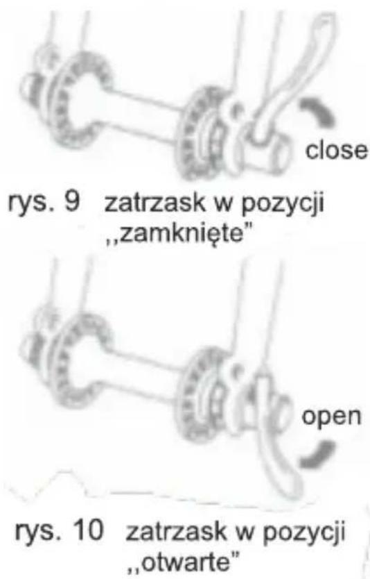 Indiana X-Cruiser A1B - ZDEJMOWANIE I ZAKŁADANIE KÓŁ PRZEDNICH POSIADAJĄCYCH ZATRZASK PIASTY - 1