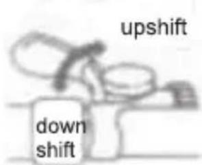 upshift down shift