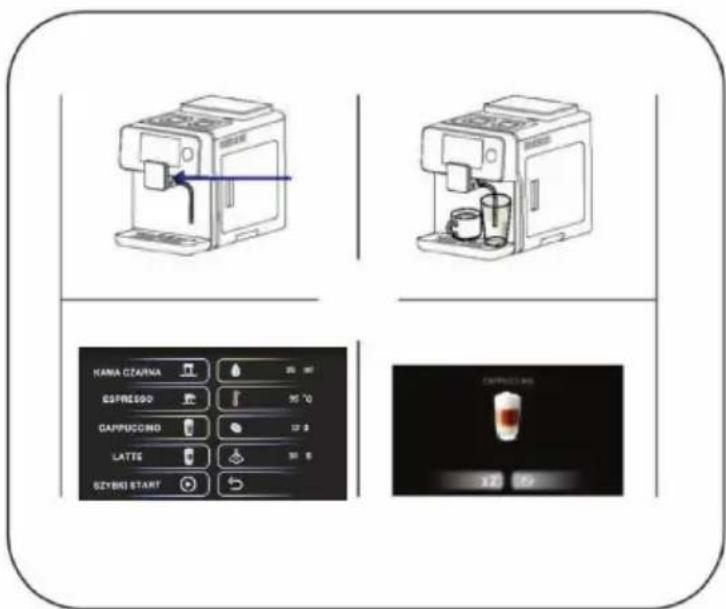 4Swiss Roma A10 - Przygotowanie Cappuccino - 1